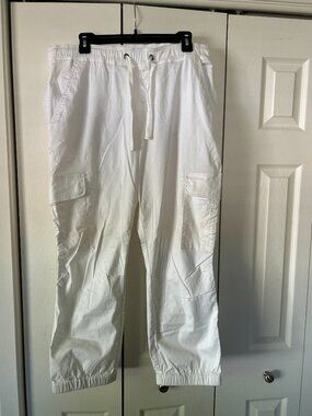 Sanctuary White Ankle Cargo Pant Sz 33